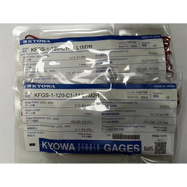 日本KYOWA配件耗材應變片KFGS-5-1K-C1-16 L30C2S